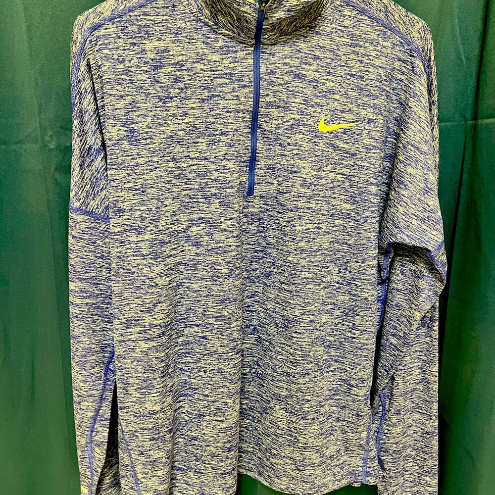 Nike Heather Purple Running Quarter.Zip